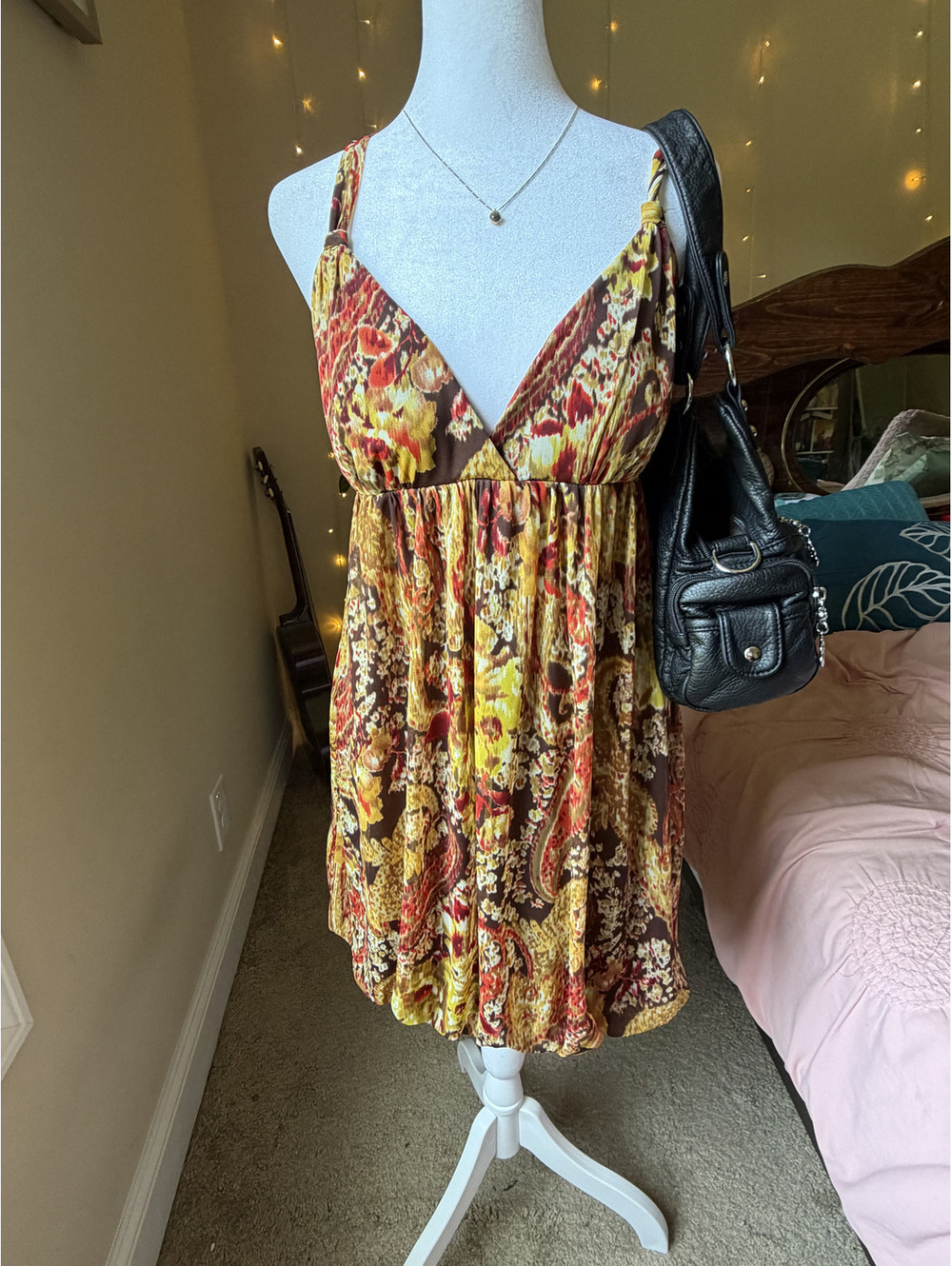 Authentic vintage Y2K empire waist halter dress by the iconic brand Speechless.